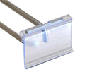 On Sale Wire Basket Custom Pvc Labels Clip Holder Strip Price Tag Holder With Adhesive Tape for Wire Shelf Slatwall Hook