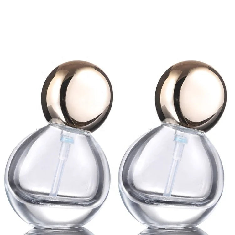 30ml Light Bulb Foundation Solution Round Pump Bottle Cosmetic Glass Bottle