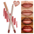 OEM Factory Price Wood Lipliner Pencil New Design Creamy Gold Lip Liner Pen Private Label Organic Lip Liner Pencil