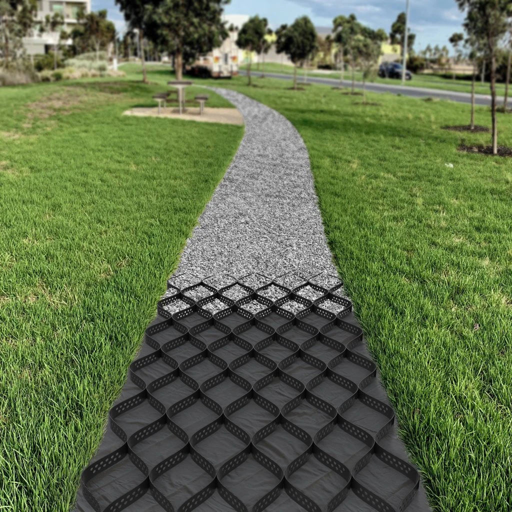 Plastic HDPE Geocell Hdpe Geocells Slope Gravel Grid Geogrid Driveway Geocelle Per Pendenze Geo Cell Geocelle for Slopes