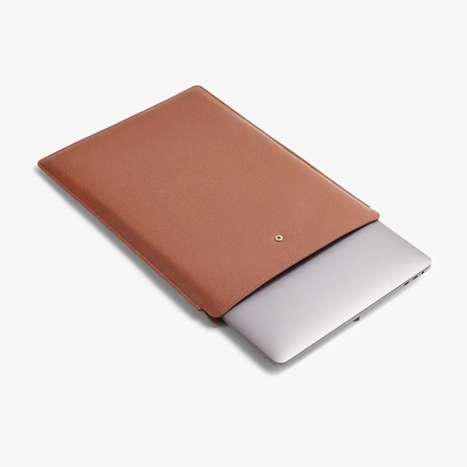 Handmade Genuine Leather Computer Bag Custom Logo Office School Laptop Bags Slim Tablet Cover Cases