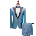 Burgundy Men's Wedding Groom Tuxedo 3-Piece Double Breasted Suit Set Polyester/Cotton Fabric Anti-Wrinkle Waterproof Button Fly