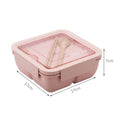 2022 Hot Sales Food Storage Containers Biodegradable Portable Wheat Straw Bento Box Wheat Straw Lunch Box for Kids