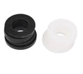 24mm 35mm 10mm 50Packs Black Nylon Plastic Flat Washers Plain Insulation Washer Round for Bridge Deck and Side Panel Project
