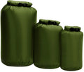 WOQI Thick Durable Waterproof Fully Submersible Roll Top Dry Bags (20L/10L/5L) for Kayaking Boating Water Sports & Camping
