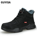GUYISA Brand Factory Direct OEM/ODM Winter Warm Safety Boots Construction Site Warm Steel Toe Safety Shoes