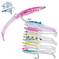 Plastic  2.3g 80mm Bionics Plastic Artificial Saltwater Swimbait Sea Bass Wobbler Paddle Tail Soft Eel Fishing Lure With Hook