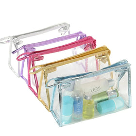 Custom Private Label Manufacture Small Clear PVC Waterproof Organizer Makeup Pouch Cosmetic Bag for Promotion
