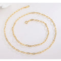 Wholesale 925 Sterling Silver Necklace Chain 18 Inches Link Charm Necklace with Hoop Closure