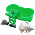 Double Water Drinker Cup for Pigeons Quails Birds Automatic Cage Fountain Drink Bowls