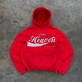 High Quality Custom Graphic Printing Hoodies Oversized Heavyweight Cotton Screen Printing Red Pullover Hoodie