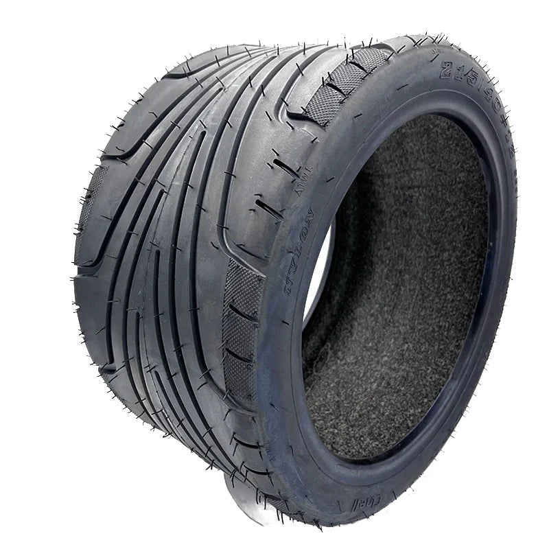 Citycoco Electric Harley Scooter & Kick Scooter Off-Road Rubber Tires 215/40-12 for Beach Car Use-Black Model L-64B
