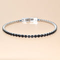 Drop Shipping Anti Allergy Luxury Women Jewelry CZ Setting Stainless Steel Tennis Chain Bracelet for Men and Women