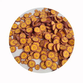 500g Chinese Ancient Coins Polymer Clay Slices Sprinkles for DIY Crafts Slime Filling Nails Arts Crafts Handwork DIY Decor