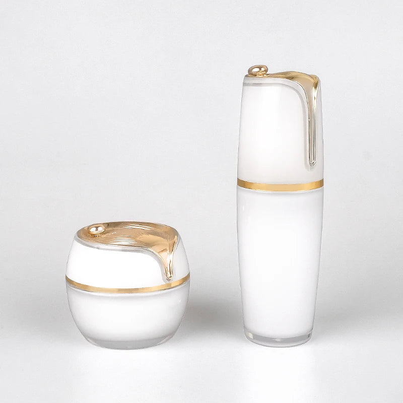 In Stock Plastic Packaging Cosmetics Manufacturer 80ml Luxury Acrylic Lotion Empty Cosmetic Bottle