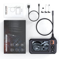 Double Lens Endoscope Camera  4.5" IPS Screen Borescope Inspection Camera With 1080P Lens Semi-rigid Snake Cable