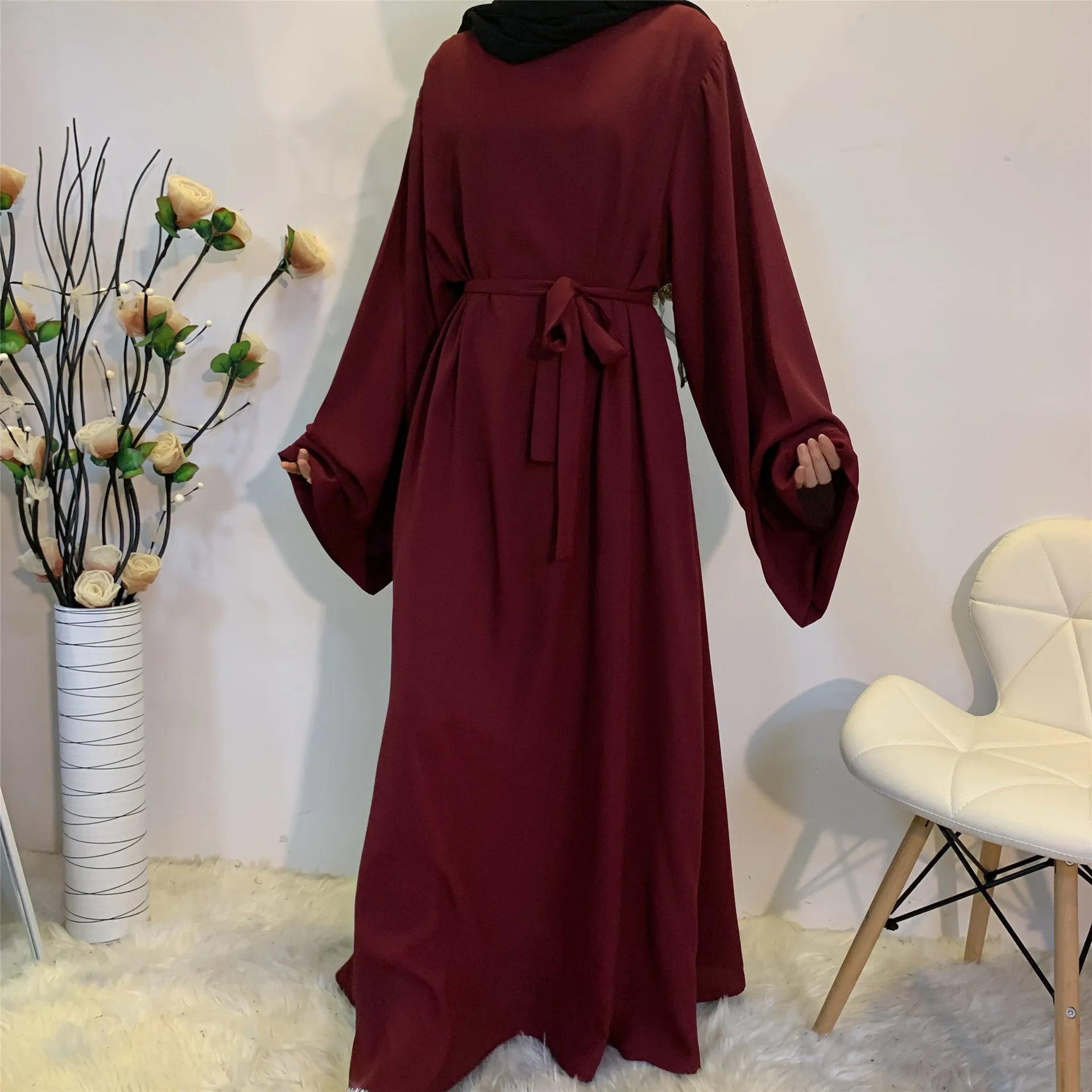 2023 Abaya Design Eid Turkey Gulf Ladies Closed Black Kaftan Kimono Islamic Clothing Muslim Dresses Dubai Abaya