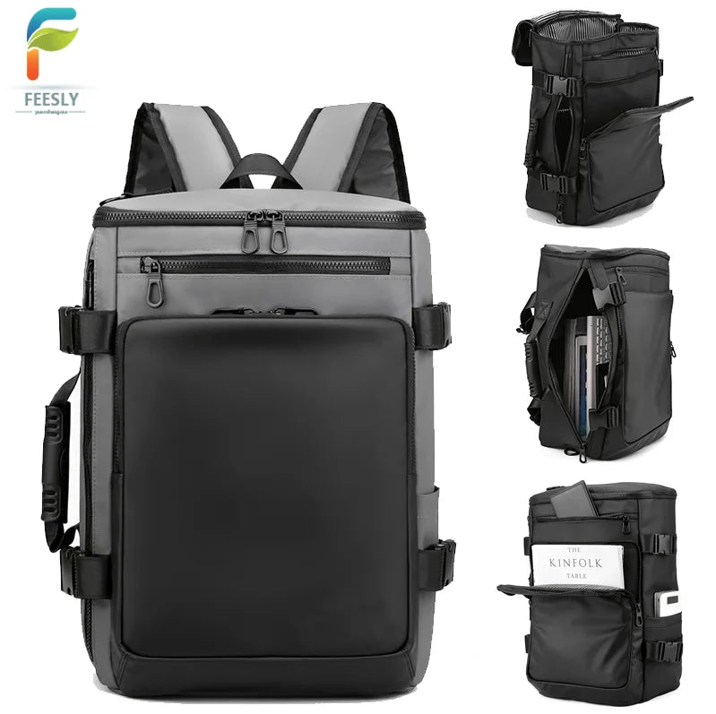 Laptop Backpack Polyester Usb Charging Fashion Water Resistant Travel Bag Backpack for Men Summer