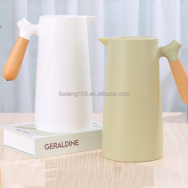2023 Top Seller Kitchen Accessories Plastic Mugs  Vacuum Glass Liner Household Kettle Insulation Kettle Coffee Pot