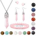 Crystal Rose Quartz Cat Paw S925 Silver Necklace and Bracelet Crystal Paw Set for Women Gemstone Jewelry Valentine Gift