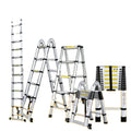 Modern Portable Aluminum Alloy 6063 1.6m Household Folding Telescopic Ladder with 150kg Load Capacity and Multi-Position Design