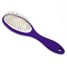 Baoli ODM Peigne De Chien 17mm Steel Long Pin Brush Pet Grooming Brush Custom Logo Groomer Pet Detangling Hair Brush