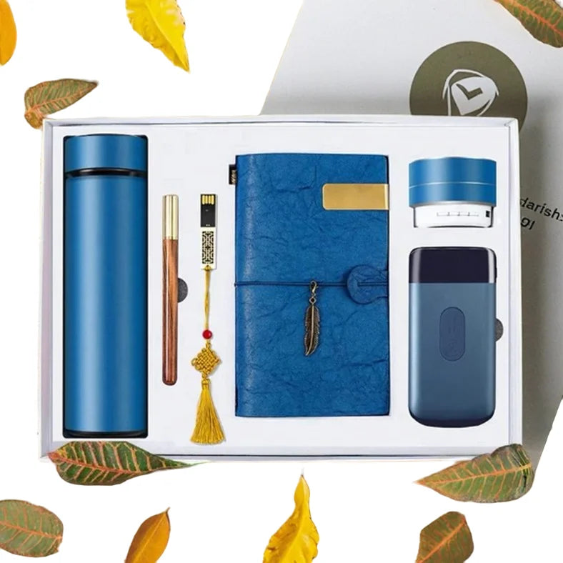Custom Promotional Luxury Steel Journal Book Gift Sets for Weddings & Corporate Events Unisex Business Gifts