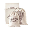 Custom Print Homemade Eco Friendly Food Storage Reusable Organic Canvas Cotton Linen Bread Bag