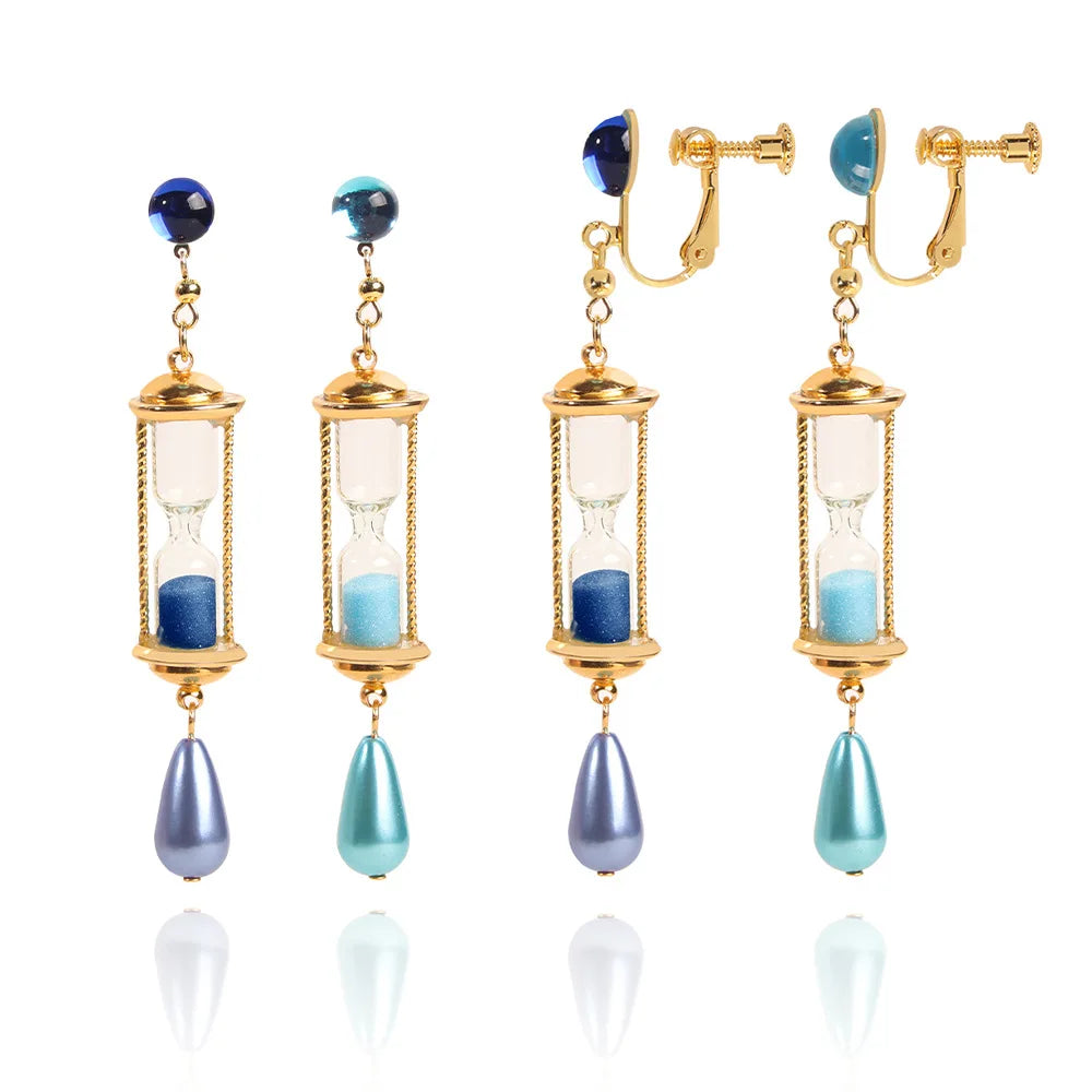 Comic Vanitas Earrings the Case Study of Vanitas Hourglass Earrings Anime COSPLAY Earring