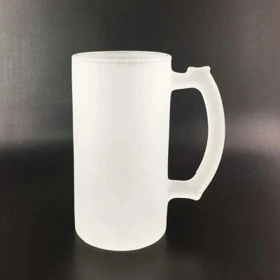 16 Oz Frosted Sublimation Beer Glass for Heat Transfer Printing