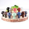 Wholesale DIY Natural Rose Quartz All Kinds of Gemstone Mini Mushrooms Crystal Mushroom Souvenirs