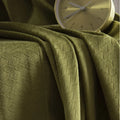 Olive Green Velvet Curtains for Living Room - Blackout Grommet Window Curtains Insulated Privacy Panels for Bedroom