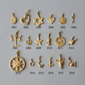 Dreamshow Earring Charms Hot Selling Stainless Steel Heart Angle Starfish Crab Moon Necklace Charms for Jewelry Making