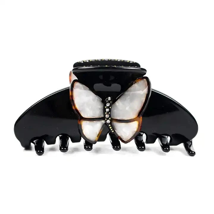 European and American Temperament Retro butterfly Splicing Lady Acetic Acid Hair Claw Clip