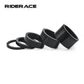 RIDERACE 5 Pcs/Set Mountain Bicycle Headset Spacer Durable Carbon Fiber Bike Front Fork Stem Washer Cap Durable Cycling Parts