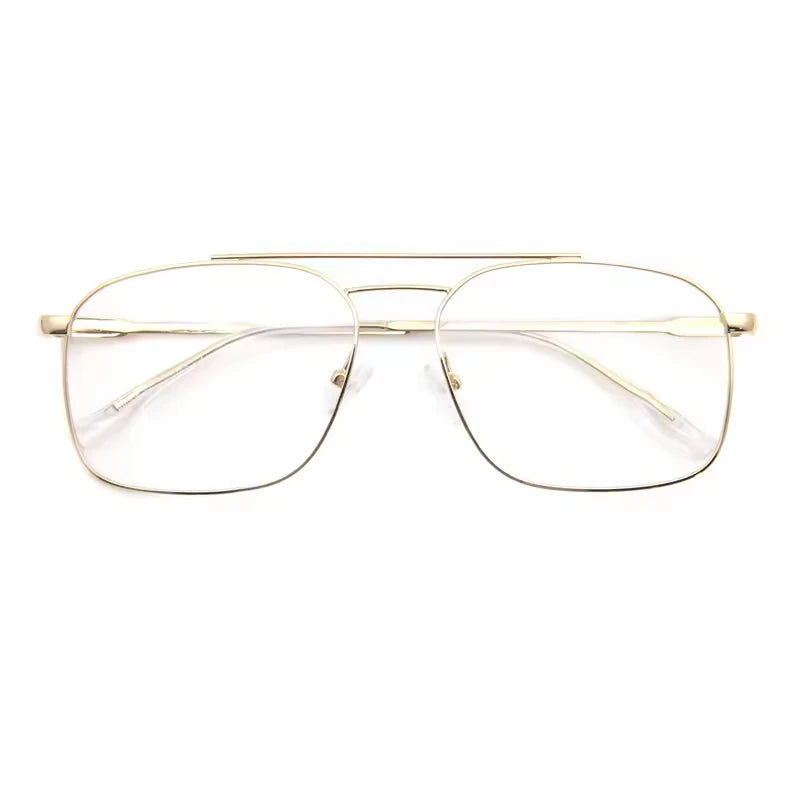 Unisex Custom Logo Computer Eyeglasses Fashion Anti-Blue Light Lenses Stainless Frame Protection for Eyesight