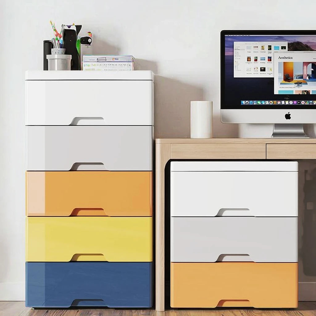 Modern Large Plastic Storage Cabinet Thickened Injection PP Household Drawer Type for Living Room Special Focus Sundries MegaBDM