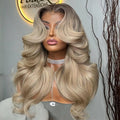 4C Style Women's Lace Front Wigs Full Brazilian Remy Body Wave Hair Transparent Lace Cap Large Size Silver Grey Raw Human Hair