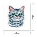Customized 2.36*2.36in Temporary Realistic Small Animal Cat Teddy Dog Corgi Cute Adult Children Tattoo Stickers