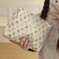 Retro Large Capacity Women's Floral Storage Bag Portable Ladies Travel Cosmetic Bags Flower Female Makeup Cases Clutch Purse