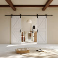 Wish Modern Double Solid Wood Barn & Sliding Doors with Sound Insulation for Residential Use Customizable Size