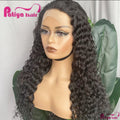 Deep Wave Hair Lace Frontal Closure Wig Wholesale 13x4 4x4 5x5 Transparent Front Lace Real Peruvian Human Hair Wigs for Women