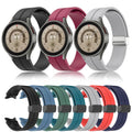 Adjustable Orange Silicone Strap for Samsung Galaxy Watch 5 Pro Band Foldover Clasp for Watch 4 Classic Women's Watch Bracelets