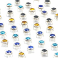 Factory Custom Rhinestone Rivets 4 Claws Crystal Studs for Leather Shoes Clothing Bag Parts Decoration