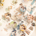 2M/Roll PET Tape Her Garden Series French Rustic Handbook Material Loop Stickers