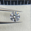 HQ GEMS Excellent Cut D VS1 1.2 Carat Grown IGI Created Cab CVD Diamond 18K White Gold Ring