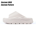BreezeStep Custom Oem Light Weight Winter Anti-Slip Soft for Women Plaids Thick Sole Outdoor EVA Outsole Platform