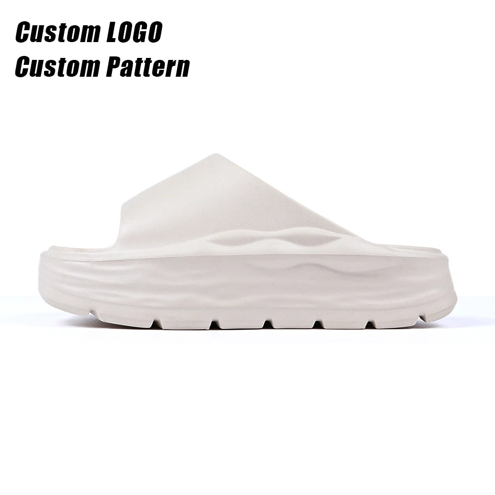 BreezeStep Custom Oem Light Weight Winter Anti-Slip Soft for Women Plaids Thick Sole Outdoor EVA Outsole Platform