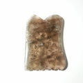 Huiying Chinese Traditional Scraper Tool Spiky Concave Smoky Quartz Guasha Board Natural Crystal Facial Massager Gua Sha
