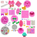 HY Bowknot Shape Silicone Mold for Sugarcraft Cake Decorating Tools
